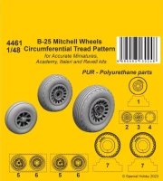 CMK SP4461 B-25 Mitchell Wheels Circumferential Tread 1/48