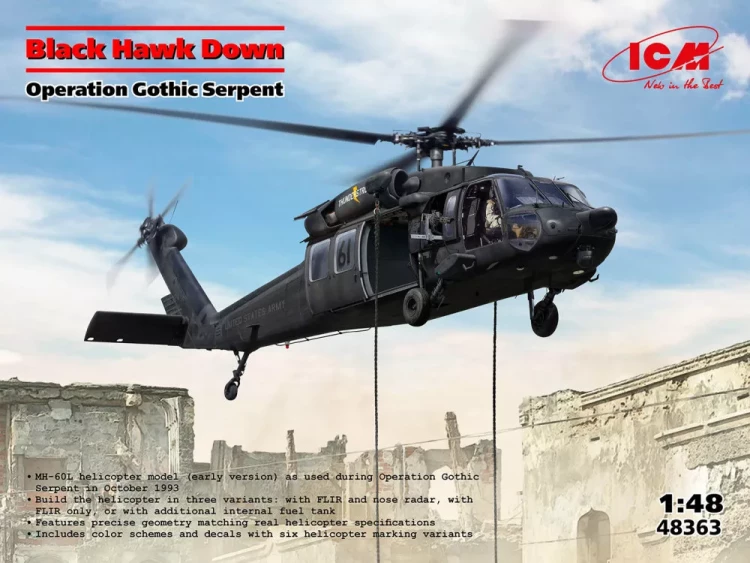 ICM 48363 Black Hawk Down, Operation Gothic Serpent 1/48