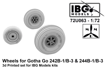 IBG Models U7263 Wheels for Gotha Go 242B-1/B-3 &amp; 244B-1/B-3 1/72
