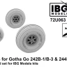 IBG Models U7263 Wheels for Gotha Go 242B-1/B-3 & 244B-1/B-3 1/72