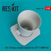Reskit RSU48-0124 UH-1D Huey exhaust nozzles (KITTYH) 1/48