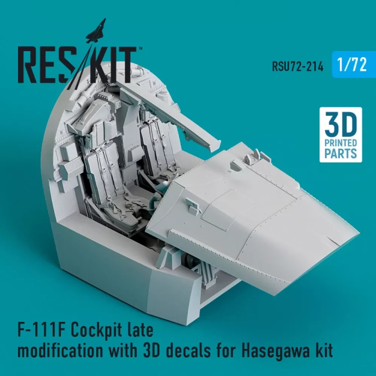 Reskit U72214 F-111F Cockpit late modification w/ 3D decals 1/72