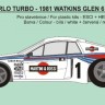 Reji Model JM436 Lancia Beta Montecarlo Turbo 1981 Watkins Gl. 1/24