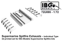 IBG U7295 Supermarine Spitfire Exhausts Individual Type 1/72