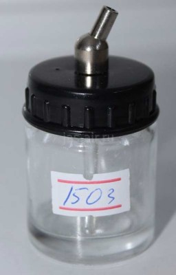 Jas 1503 Баночка с крышкой, 22 мл, трубка 60 градусов, стекло