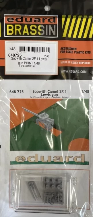 Eduard 648725 BRASSIN Sopwith Camel 2F.1 Lewis gun PRINT 1/48
