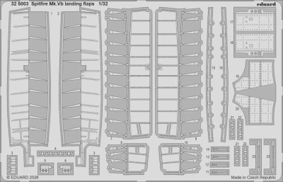 Eduard 325003 SET Spitfire Mk.Vb landing flaps (KOTARE) 1/32
