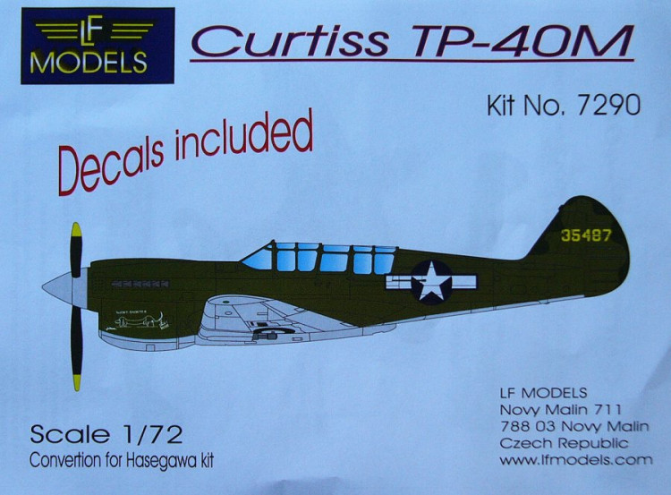 LF Model 72090 Curtiss TP-40M Conversion Set w/ decals (HAS) 1/72