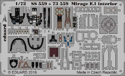 Eduard 73559 Mirage F.1 1/72