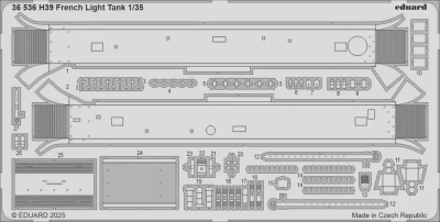 Eduard 36536 SET H39 French Light Tank (TAM) 1/35
