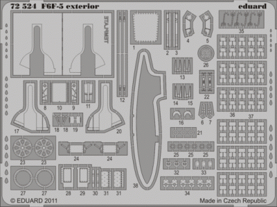 Eduard 72524 F6F-5 exterior