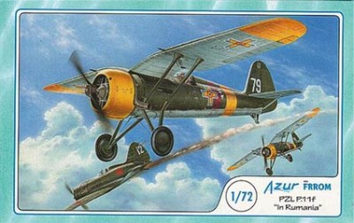 Frrom Azur FR0023 PZL P.11F In Rumania 1/72