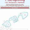 Peewit M48040 Canopy mask P-38J Lightning (ITAL/EDU) 1/48