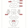 Peewit M48040 Canopy mask P-38J Lightning (ITAL/EDU) 1/48