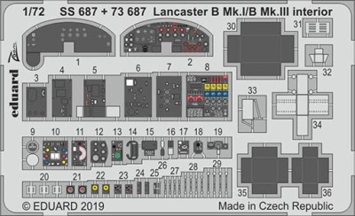 Eduard SS687 1/72 Lancaster B Mk.I/B Mk.III interior (AIRF)