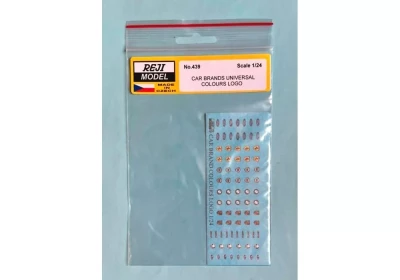 Reji Model JM439 Car brands universal colour logos 1/24