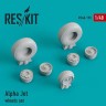Reskit RS48-0190 Alpha Jet wheel set (ITAL/KIN/REV) 1/48
