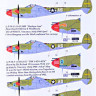 HAD 48212 Decal P-38 F/G above Europe (3x camo) 1/48