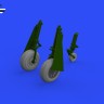 Eduard 648986 BRASSIN P-51B/C wheels diamond tread (EDU) 1/48