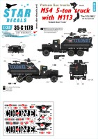 Star Decals 35-C1178 Vietnam Gun Trucks # 3. 'The COLONEL' - 3rd blue paint job. M54 5-ton truck with a gutted APC M113 1/35