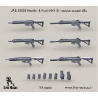 LiveResin LRE35038 Heckler & Koch HK416 modular assault rifle 1/35