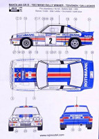 Reji Model DECRJM313 1/24 Opel Manta 400 Gr.B. 1983 Manx Rallye Winner