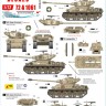 Star Decals 72-A1061 Israeli AFVs # 6 1960 and Six-Day War markings. M51 Super Sherman + M1 Super Sherman 1/72
