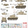 Star Decals 72-A1061 Israeli AFVs # 6 1960 and Six-Day War markings. M51 Super Sherman + M1 Super Sherman 1/72