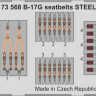 Eduard 73568 B-17G seatbelts STEEL 1:72