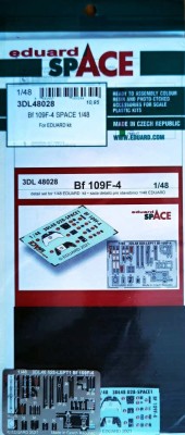 Eduard 3DL48028 Bf 109F-4 SPACE (EDU) 1/48
