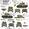 Star Decals 72-A1167 US 6th Armored Division # 1. Sherman Mix. M4 Composite, M4A3, M4A3E8 1/72