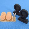 Metallic Details MDR48247 Gloster Gladiator wheels 3d-printed  1/48
