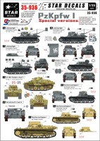 Star Decals STAR35936 Pz.Kpfw.I - Special versions. Ladungsleger, Ammo-Pz, Recovery, Fahrschule, Pz.Kpfw.I Ausf.F 1/35