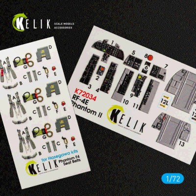 Reskit K72034 RF-4E 'Phantom II' interior 3D (HAS) 1/72