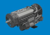 Eduard 6481130 BRASSIN P-40N engine PRINT (EDU) 1/48