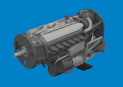 Eduard 6481130 BRASSIN P-40N engine PRINT (EDU) 1/48