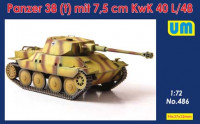 UM 486 Panzer38(t) mit 7.5 cm KwK 40L/48 1/72