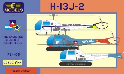 Lf Model P14405 Bell H-13J-2 (3x camo, Latin America) 2-in-1 1/144