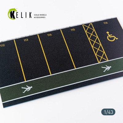 Reskit RS43001 Supermarket Parking type 1 Base (180x357) 1/43
