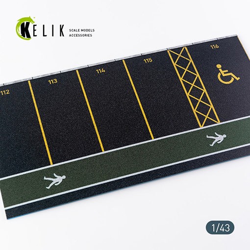 Reskit RS43001 Supermarket Parking type 1 Base (180x357) 1/43