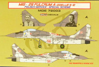 Kora Model MDE72003 MiG-29 Fulcrum 9-12 Polish Service декали декали 1/72