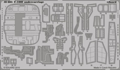 Eduard 48685 F-100F undercarriage