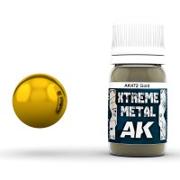 AK Interactive AK-00472 Акриловый металлик XTREME METALЗолото 30 мл