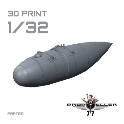 77Propeller 77PRP752 Bf 109G External Fuels Tanks - Variant A 1/32
