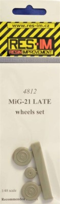 RES-IM RESIM4812 1/48 MiG-21 late wheels set