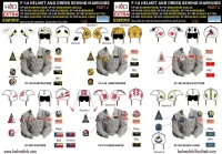HAD 321012 F-14 Helmet & dress sewing markings Vol.4 1/32
