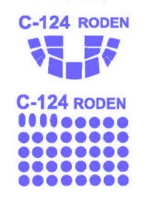 KV Models 14391 Douglas C-124/C-124C Globemaster II (RODEN #306,#311) + маски на диски и колеса, и окна грузовой кабины RODEN 1/144