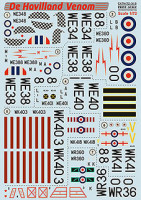 Print Scale 72-319 De Havilland Venom (wet decals) 1/72