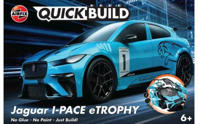Airfix J6033 Jaguar i-Pace eTrophy QUICK BUILD No Glue! - No paint! - Just BUILD!