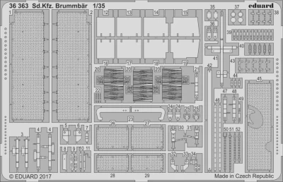Eduard 36363 SET Sd.Kfz. 166 Brummbar (TAM) 1/35